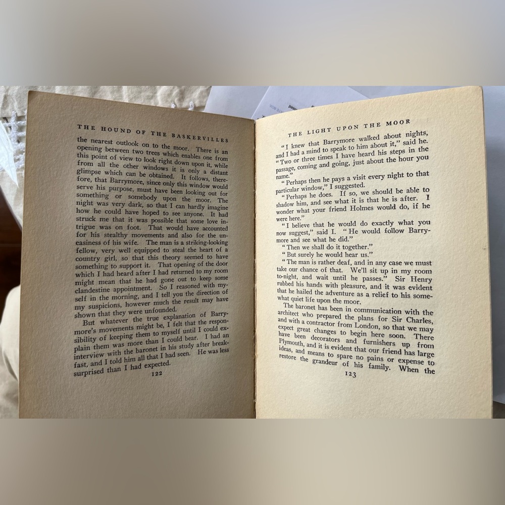 1902 VTG book- A.Conan Doyle: Sherlock Holmes, The Hound of the Baskervilles - Picture 5 of 11